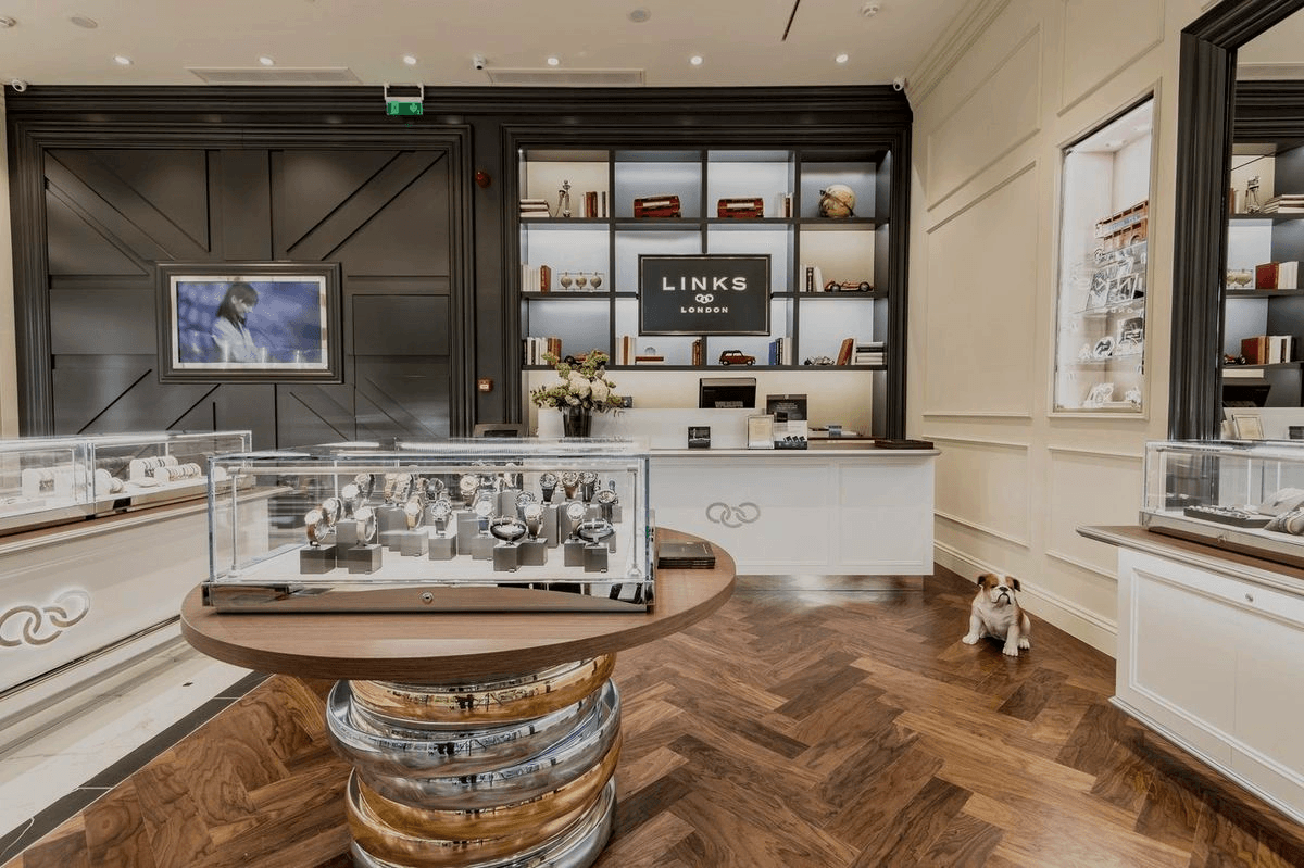 Watch counter, Links of London, Golden Hall, Athens.