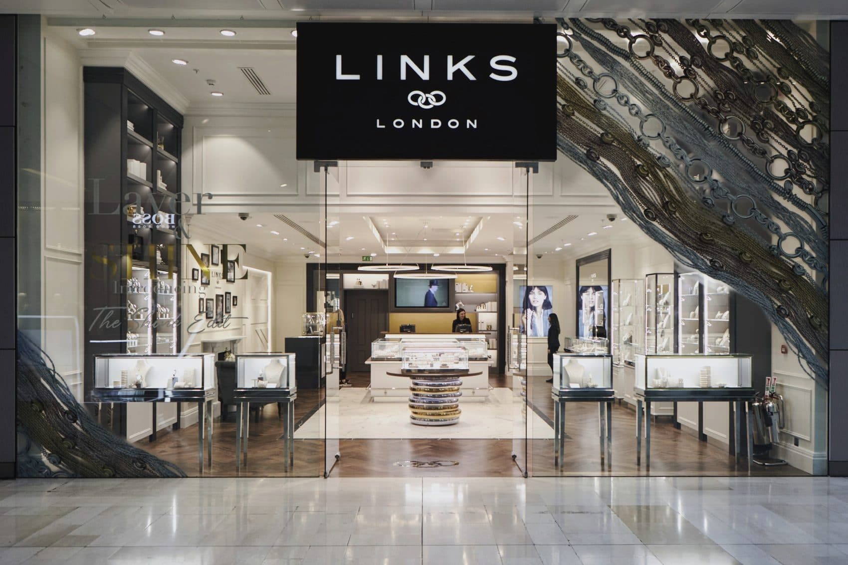 Links of London flagship store, Westfield London — retail interior by Own.