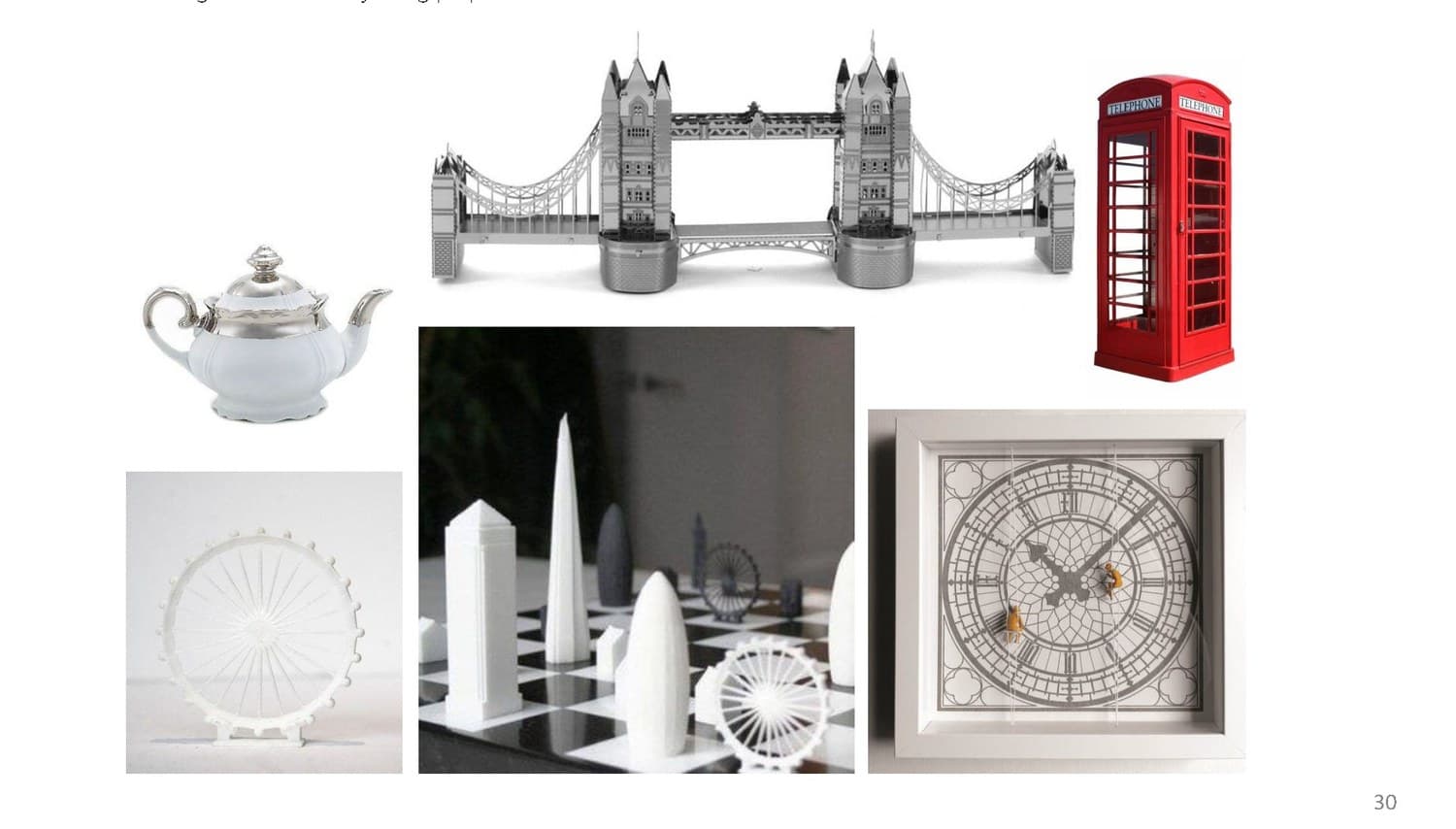 Storytelling and British props board for Links of London, Heathrow Terminal 5.